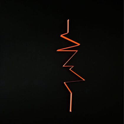 Ligne d’énergie #1 (2023) - Textile Wandinstallation