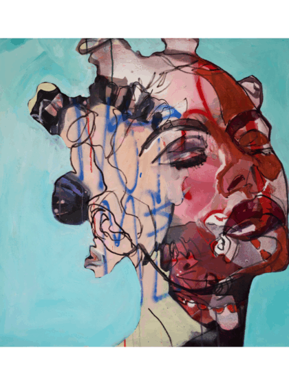 JOSÉPHINE SAGNA - Screaming Inside (2022), Siebdruck auf Büttenpapier