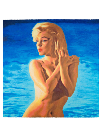 JAMES FRANCIS GILL - Marilyn 3 (2025), Study for Painting