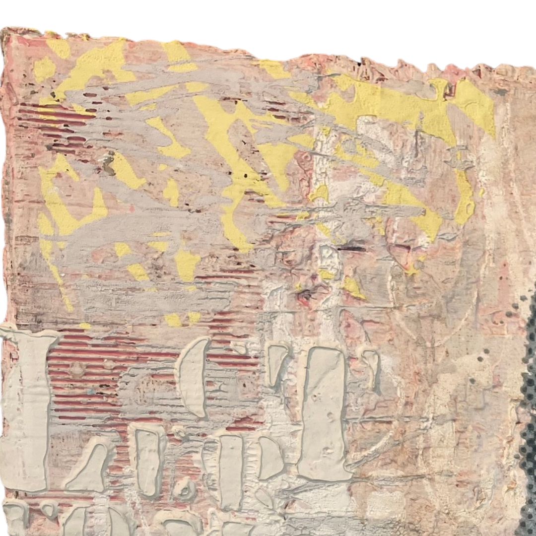 PATRIZIA CASAGRANDA: Grey Power of Change (2023), Sculptural Dot-Painting auf recyceltem Material – Bild 3