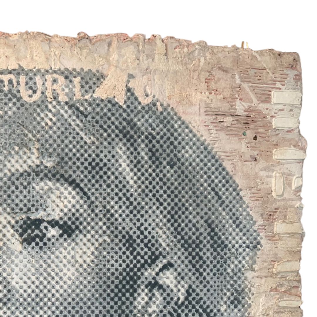 PATRIZIA CASAGRANDA: Grey Power of Change (2023), Sculptural Dot-Painting auf recyceltem Material – Bild 4