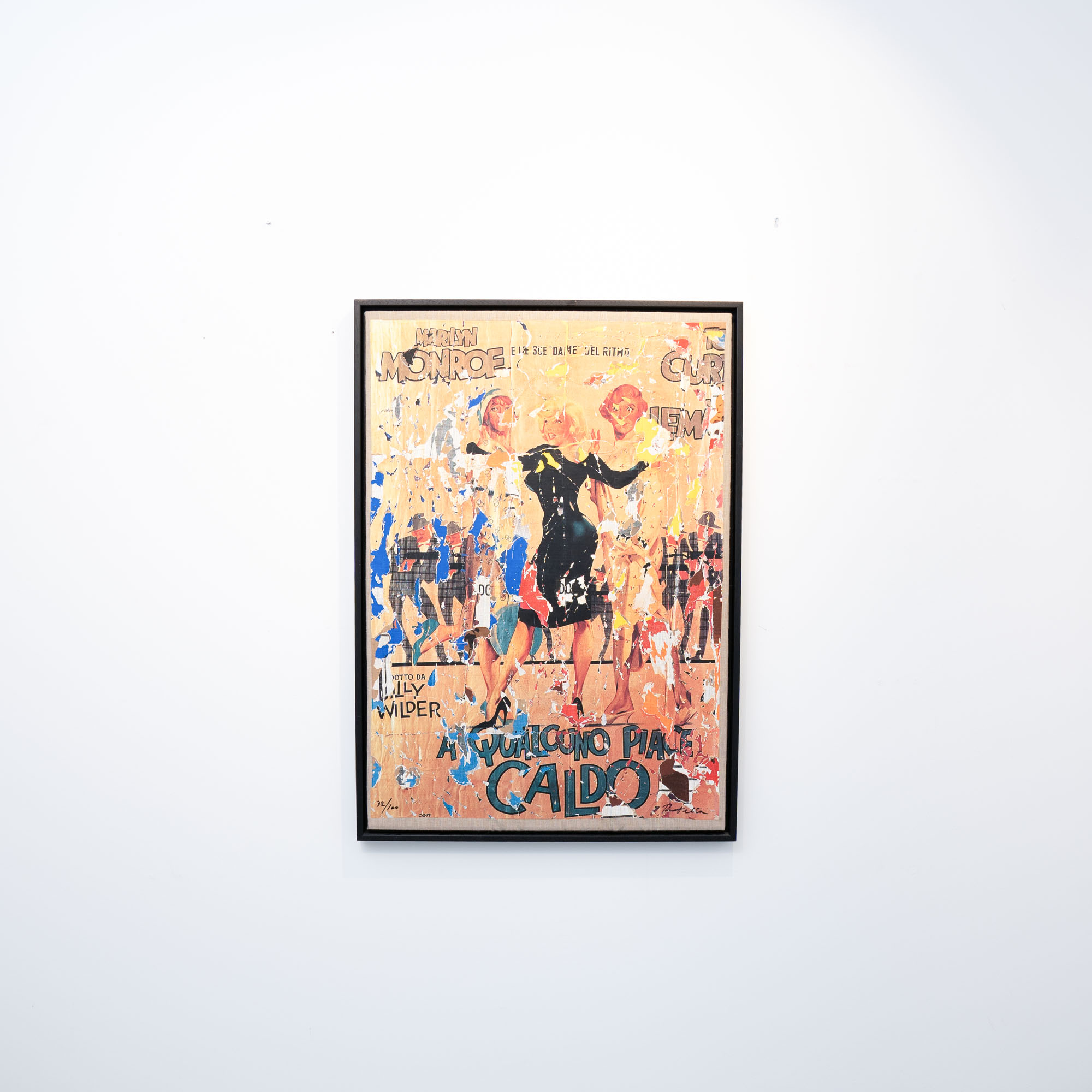 MIMMO ROTELLA - A Qualcuno Piace Caldo (2002), Décollage-Siebdruck auf Leinwand – Bild 5