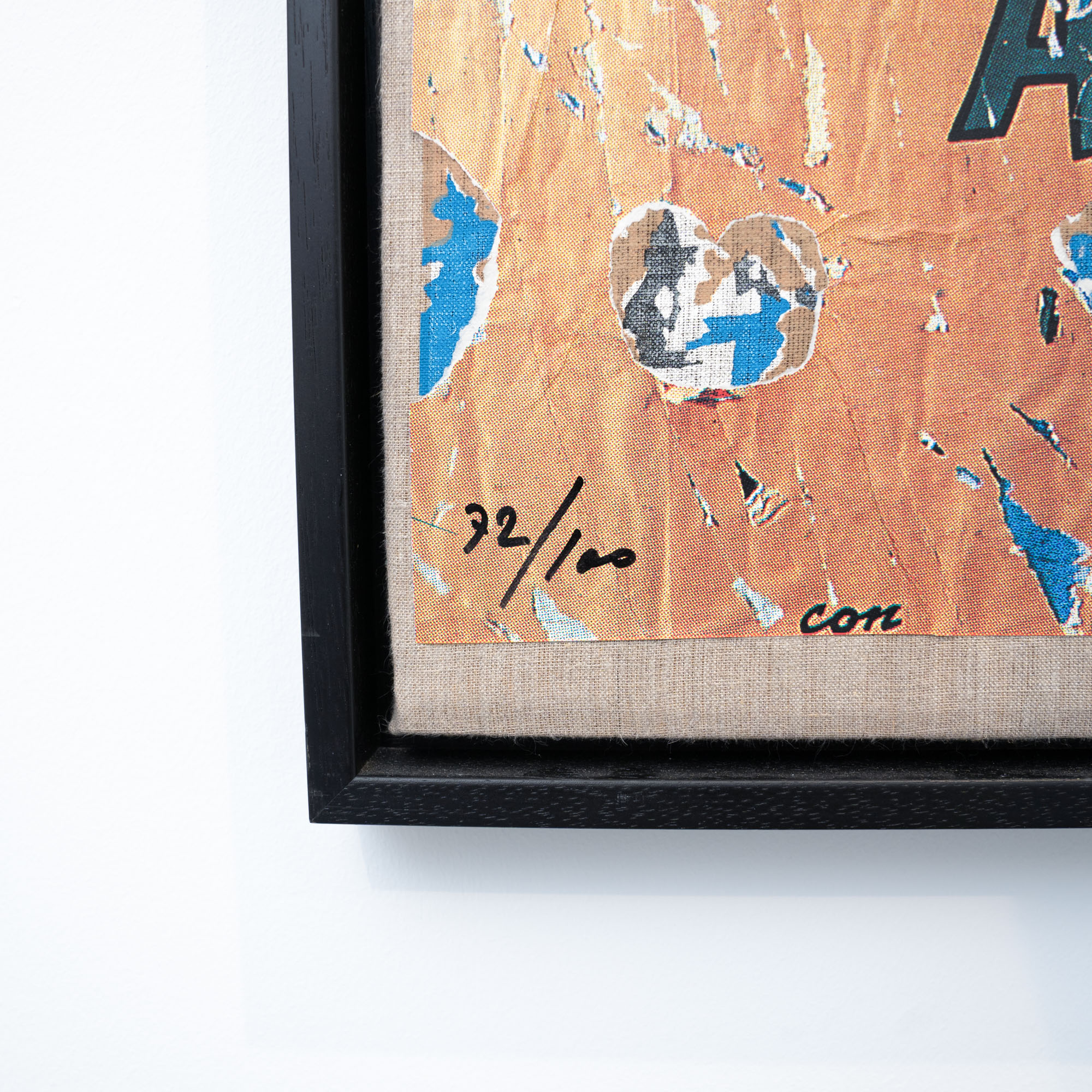 MIMMO ROTELLA - A Qualcuno Piace Caldo (2002), Décollage-Siebdruck auf Leinwand – Bild 2