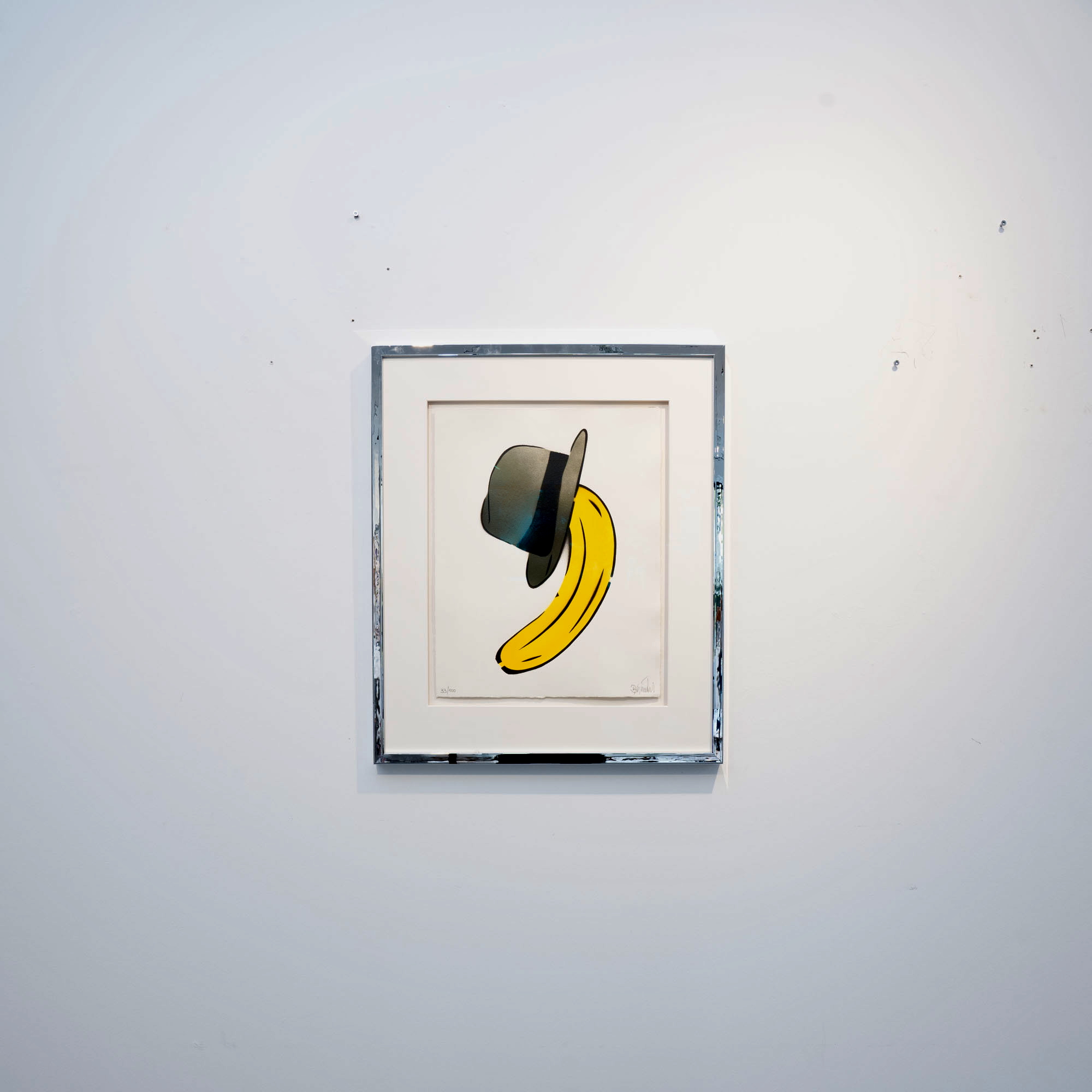 THOMAS BAUMGÄRTEL - Beuysbanane (2021), Spraylack auf Hahnemühle-Büttenpapier – Bild 5