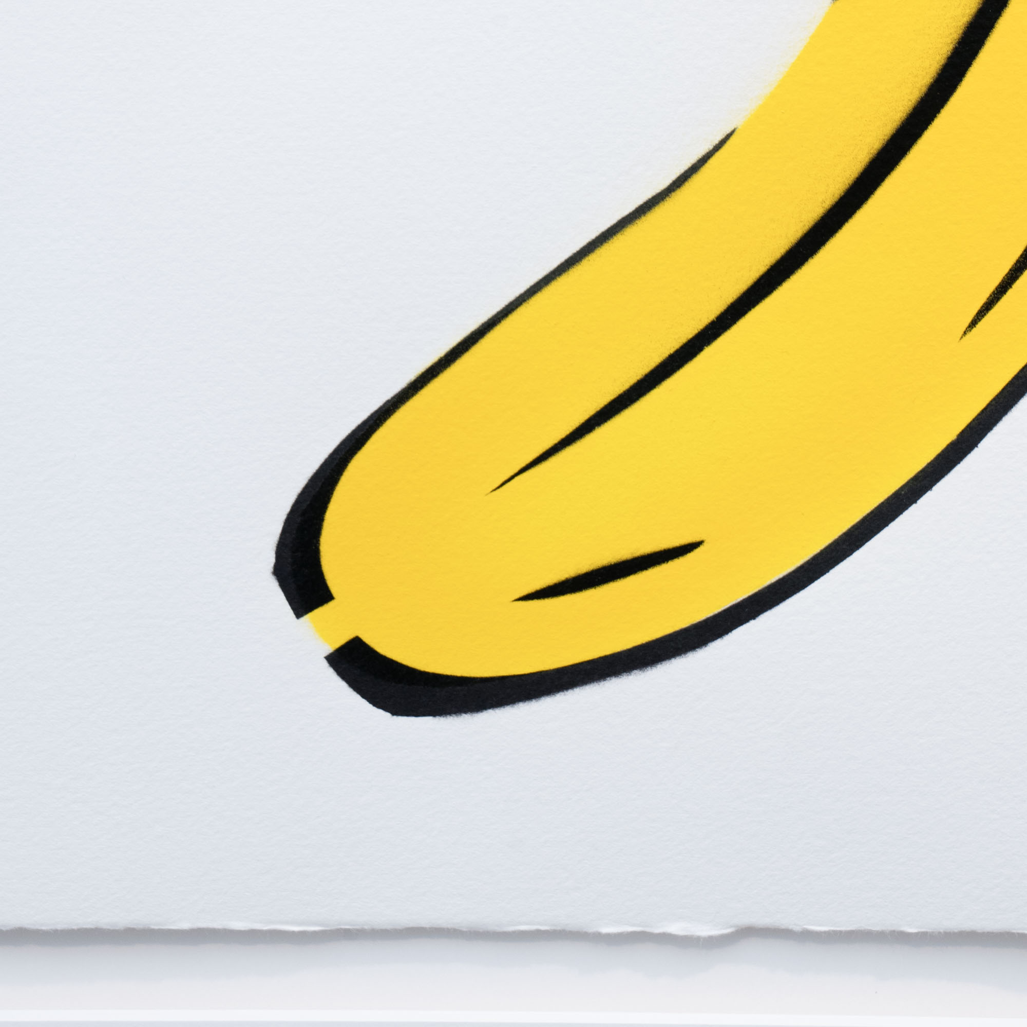 THOMAS BAUMGÄRTEL - Beuysbanane (2021), Spraylack auf Hahnemühle-Büttenpapier – Bild 4