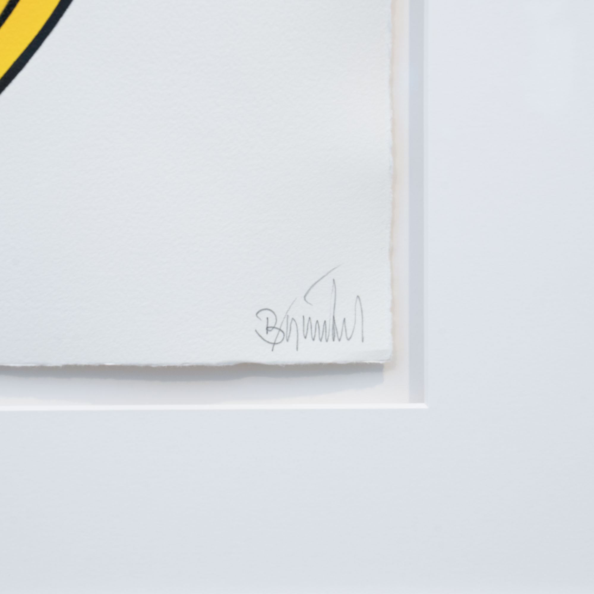 THOMAS BAUMGÄRTEL - Beuysbanane (2021), Spraylack auf Hahnemühle-Büttenpapier – Bild 3