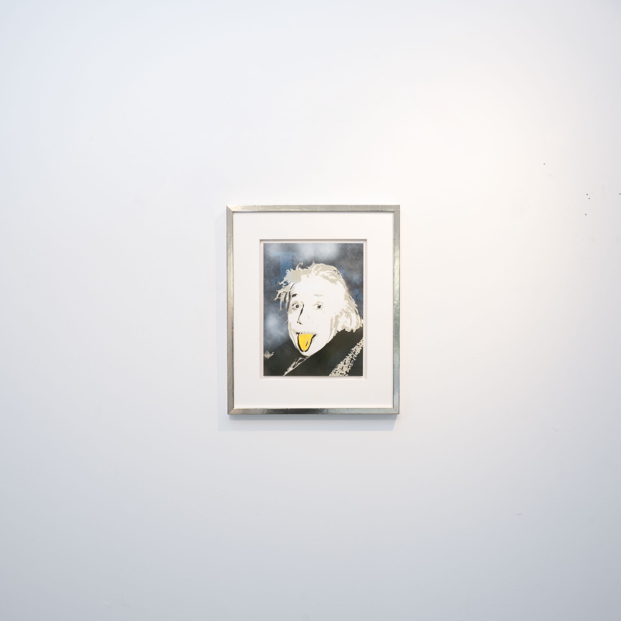THOMAS BAUMGÄRTEL - Albert Einstein (2015), Spraylack auf gehämmertem Papier – Bild 5