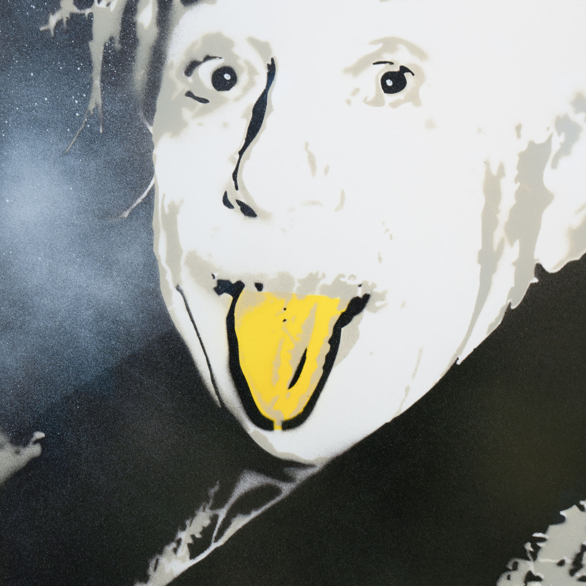 THOMAS BAUMGÄRTEL - Albert Einstein (2015), Spraylack auf gehämmertem Papier – Bild 4