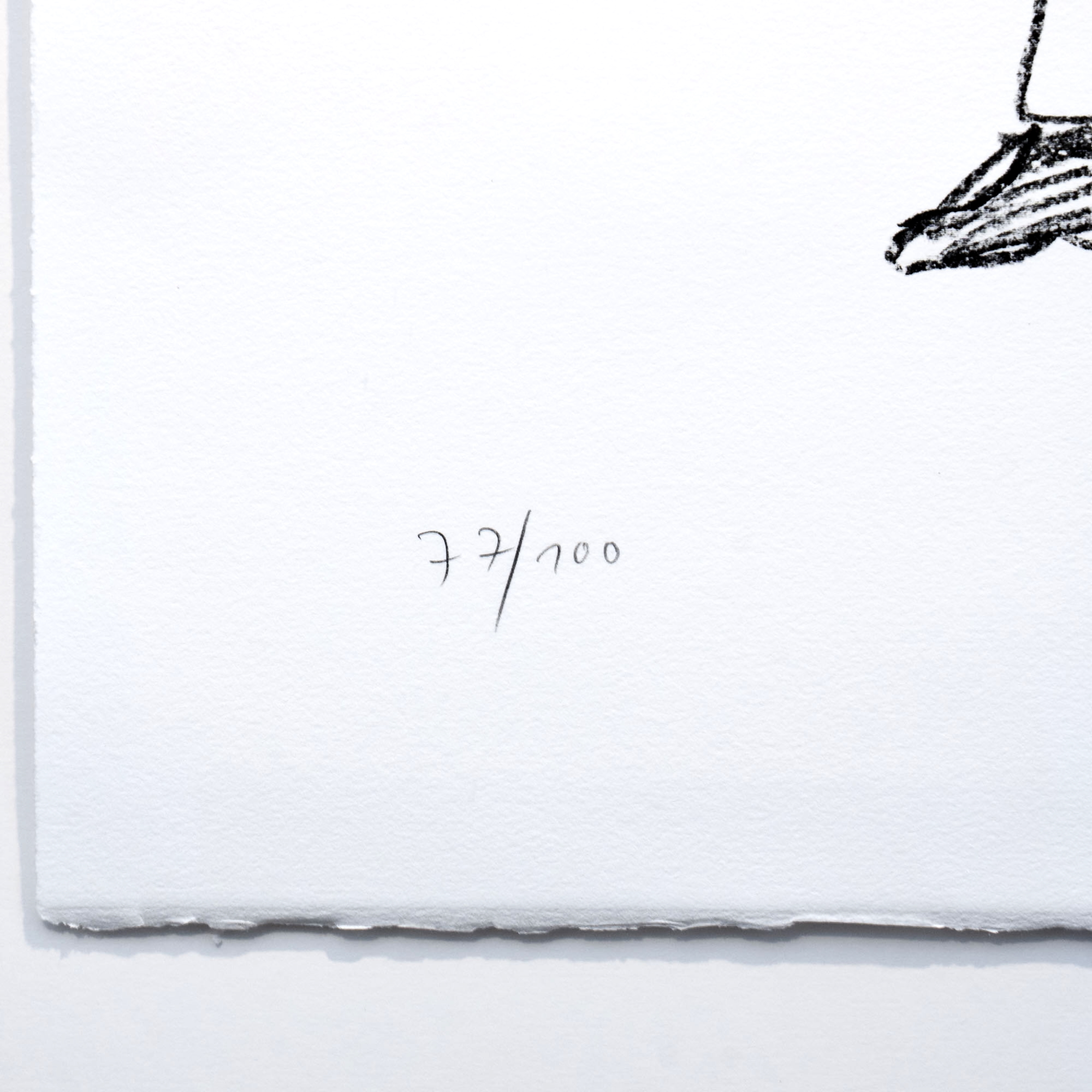 STEPHAN BALKENHOL - Mann mit Hemd (1996), Lithografie auf Büttenpapier – Bild 3