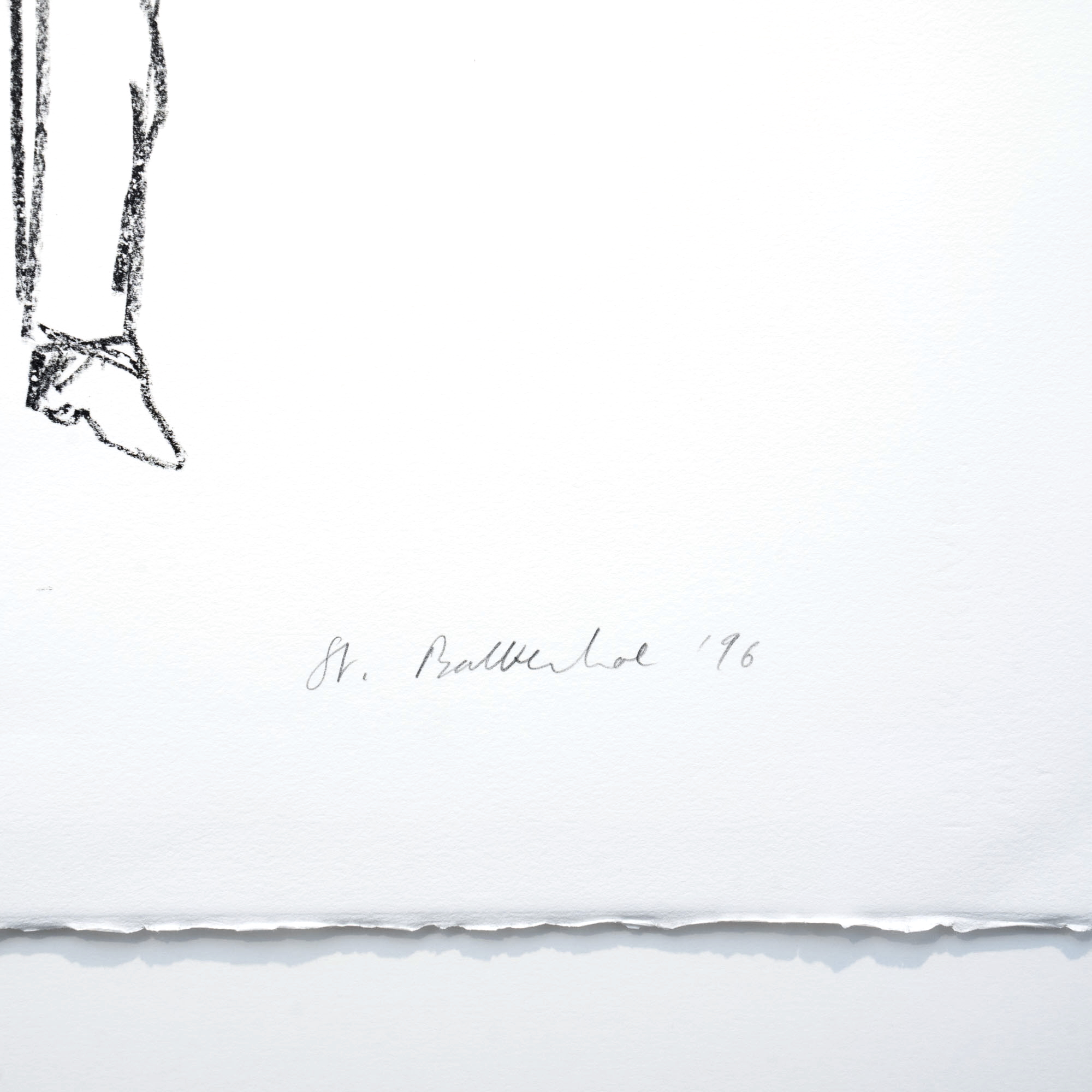 STEPHAN BALKENHOL - Mann mit Hemd (1996), Lithografie auf Büttenpapier – Bild 4