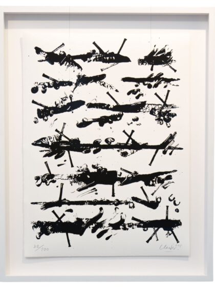 GÜNTHER UECKER - Friedensgebote (2015), Siebdruck auf Kupferdruck-Büttenpapier