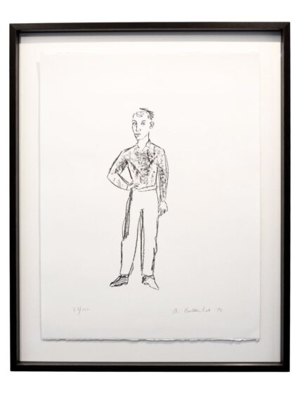 STEPHAN BALKENHOL - Mann mit Hemd (1996), Lithografie auf Büttenpapier