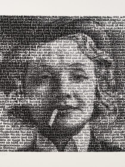 SAXA - Marlene Dietrich (2023), Manueller Siebdruck auf Hahnemühle Karton