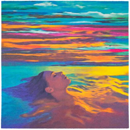 JAMES FRANCIS GILL – Colorful Horizon (2024), Originalgrafik auf Büttenpapier