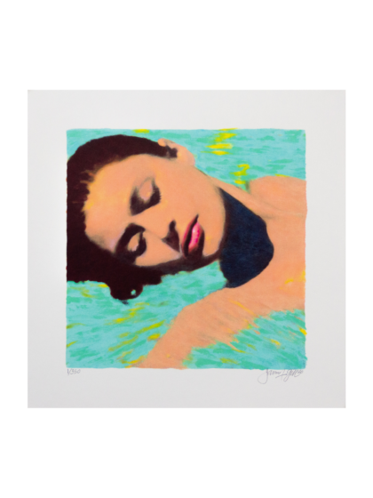 JAMES FRANCIS GILL – Mini Women in Water 1 (2020), Originalgrafik auf Büttenpapier