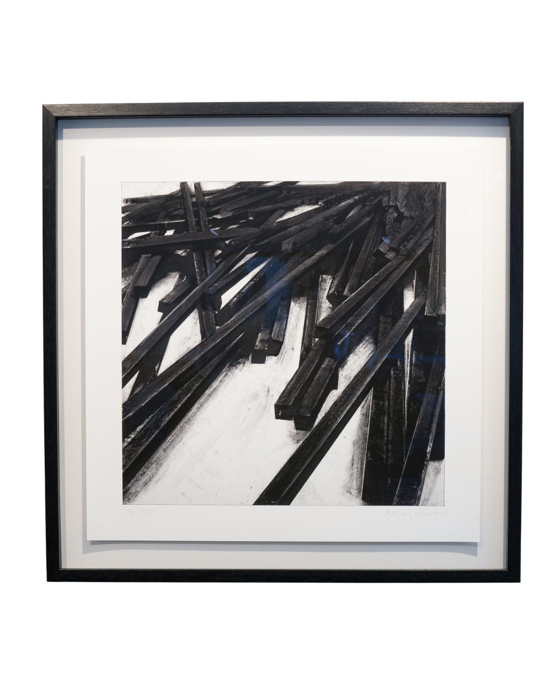 BERNAR VENET - Lignes droites / désordre (2011), Digigraphie