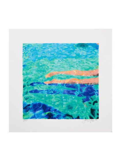 JAMES FRANCIS GILL – Mini Women in Water 4 (2020), Originalgrafik auf Büttenpapier