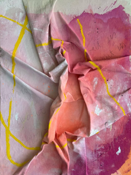 WENDOLY MONTEIRO DA COSTA - Nothing about us, without us (2026), Mixed Media auf Leinwand