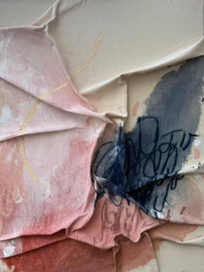 WENDOLY MONTEIRO DA COSTA - Unlearning normal (2026), Mixed Media auf Leinwand